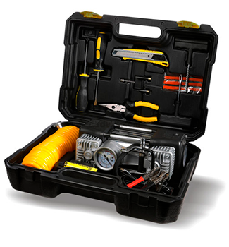 COMPRESOR MINI DOBLE PISTON 300W UYUSTOOLS