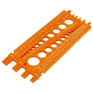 REGLETA MEDICION DIAMETRO, LARGO PADO ROSCA TUERCA, TORNILLO Y AXIAL 