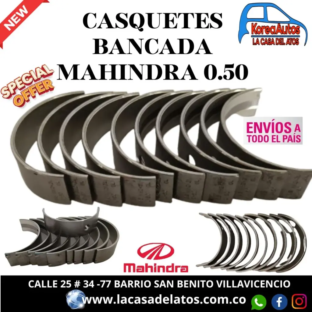 CASQUETES BANCADA MAHINDRA 0,50 0312bm0322n