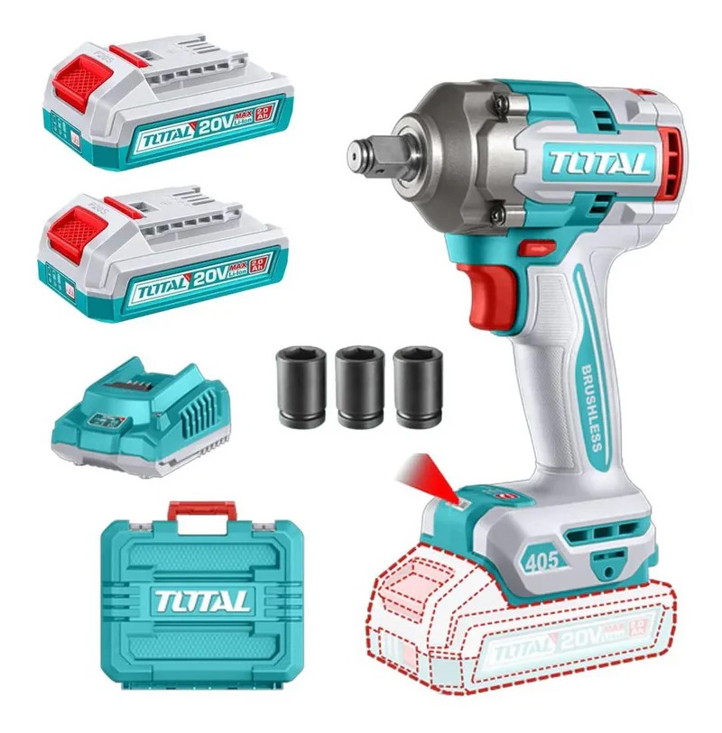 LLAVE IMPACTO 405 NM 2 BAT 2AH + CARG + ACCE UTIWLI2045 TOTAL