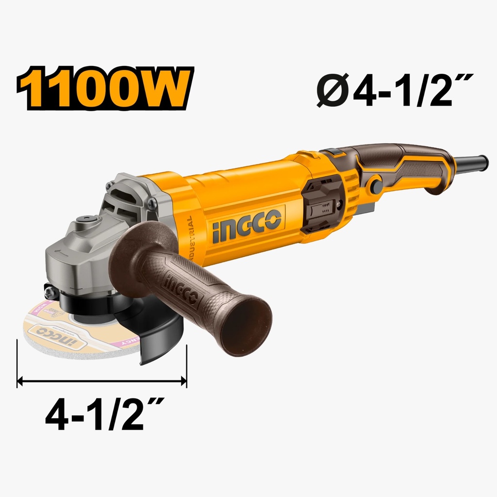 PULIDORA ANGULAR 4 1/2 110/120V 60HZ 1100W 1200RPM UAG1100383