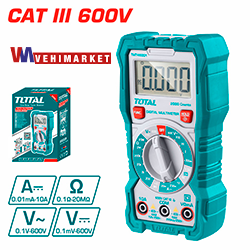 MULTIMETRO DIGITAL CON PANTALLA TOTAL- TMT46001