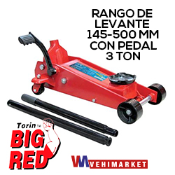 GATO HIDRAULICA DE CARRETILLO 3 TON RANGO DE LEVANTE 145-500 MM