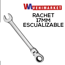 LLAVE RACHET 17MM ESCUALIZABLE IO COMPANY