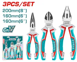 Juego 3 alicates combinado 8" de punta larga 6" y corte diagonal 6" tht2k0301