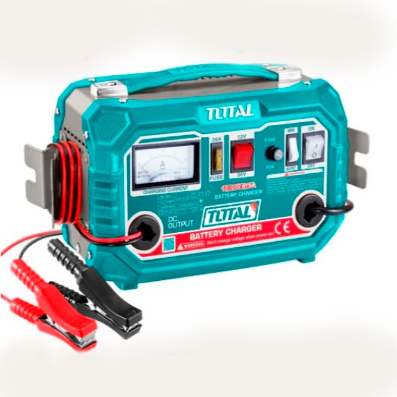 CARGADOR DE BATERIAS 20V PARA BATERIAS 12 Y 24 V  110V/60HZ - TOTAL -  UTBC1601