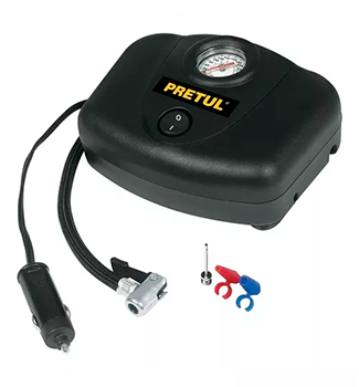 COMPRESOR DE AIRE PARA AUTO, 12 V, PRETUL