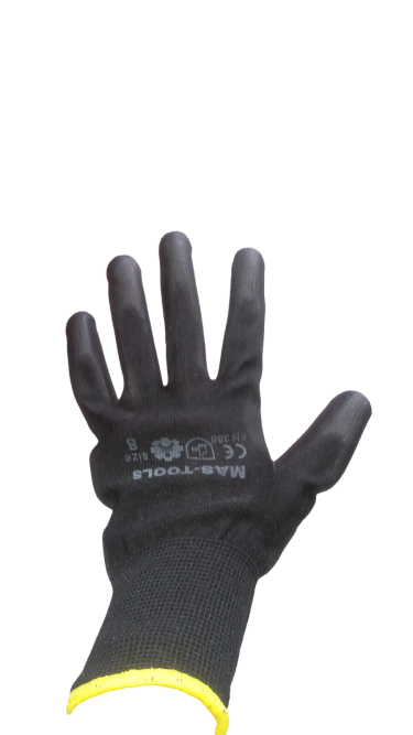 GUANTES NITRILO SEGURIDAD TITANIUM NEGRO TALLA L-9 - fsi09