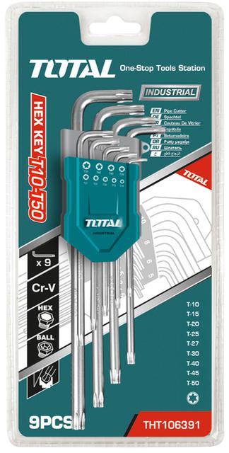 JUEGO 9 LLAVES TORX LARGAS CR-V T10-T50 - tht106392