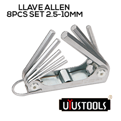 LLAVE BRISTOL 8PCS SET 2.5-10MM - YAS801