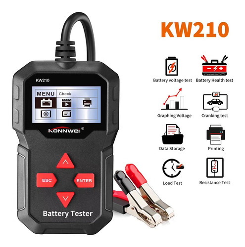 PROBADOR BATERIAS MOTOS Y VEHICULOS 12 VOLTIOS