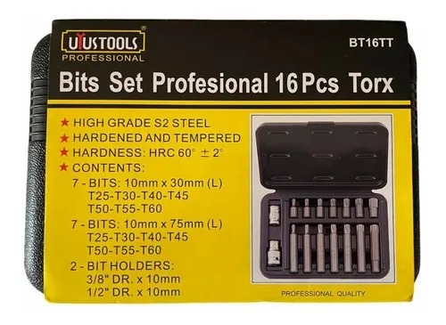 PUNTAS X16PCS UYUSTOOLS TORX