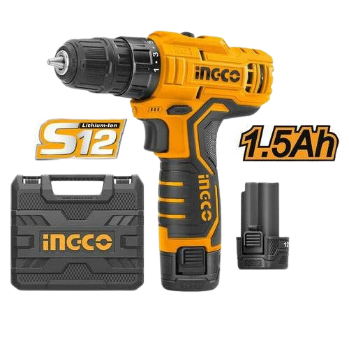 TALADRO INALAMBRICO ION LITIO 12V 0-350MIN-0-1350MIN 20NM CON 2 BATERIAS Y 1 CARGADOR