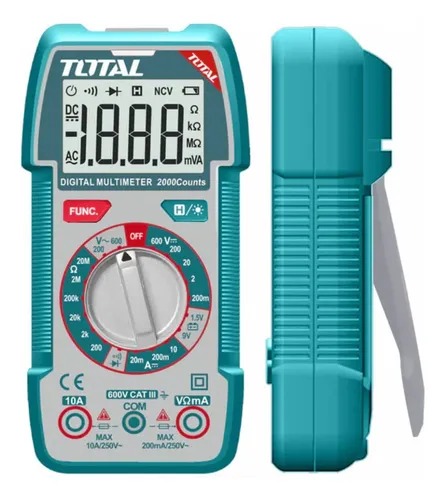 MULTIMETRO DIGITAL TRUR RMS  600V, 400HMIO, 10 BAT AAA TMT536002