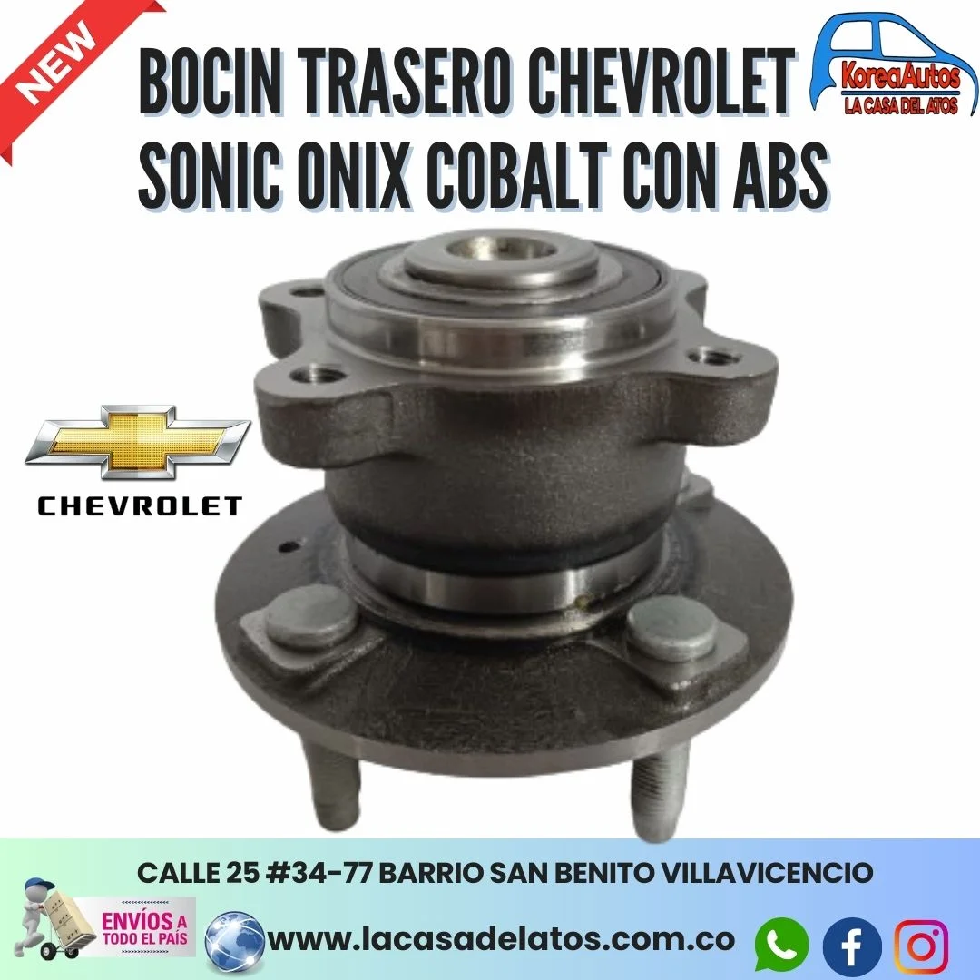 Bocin Rueda Tras Chevrolet Sonic Onix Cobalt Con Abs 13500590