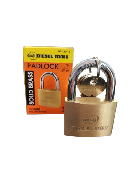 Candado Diesel Tools Bronce Dorado 50 Mm 11333 Ferre