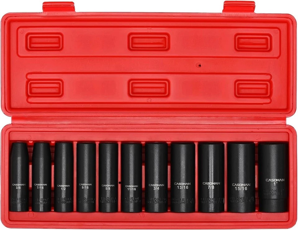 JUEGO DE COPAS IMPACTO NEGRA 1/2 X 11 PIZ (3/8-1") - 132023