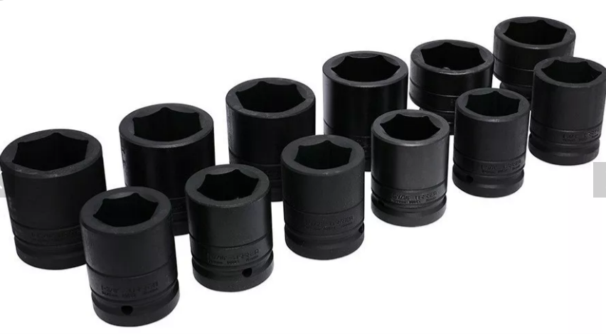 JUEGO DE COPAS IMPACTO NEGRA 1/2 X 11 PIZ (3/8-1") - 132023