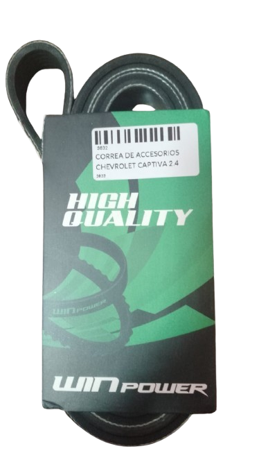 [C38320] CORREA ACCESORIOS CAPTIVA 2.4  12605208 (6PK1980) MARCA WIN POWER