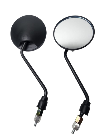 [B198] ESPEJOS CIRCULARES ROSCA 8" NEGROS BICIMOTO AGUILA, LEO, SOL, PRIMAVERA, RAYO, GALAXY EVOBIKE, AGUILA ROADMASTER ADAPTADOR ROSCA  6" - RKES004