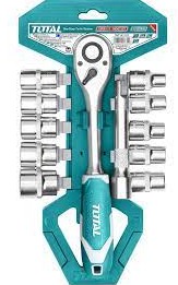 Juego 12 Piezas Cubos Cdt Hexagonales 1/2+ Ratchet
