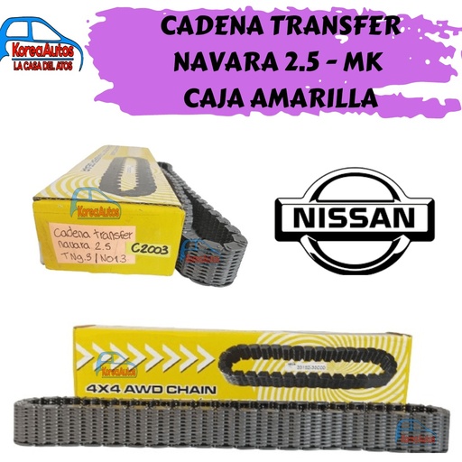 [C2003] CADENA TRANSFER NAVARA 2.5  -FRONTIER- 33152-ea300 44 ESLABONES