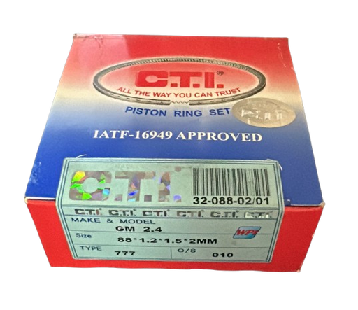 [C30133]  ANILLOS MOTOR CAPTIVA 2.4/ORLANDO (0.25) MARCA CTI C10651/88*1.2*1.5*2MM