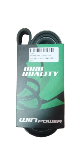 [C3040] CORREA  ALTERNADOR  CRUZE/ SONIC/ TRACKER/ ORLANDO/ AMAROK 6pk1555 MARCA WIN POWER