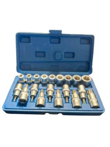 [X11677] JUEGO DE PUNTAS TORX AZUL X19PCS I.O COMPANY - 3650