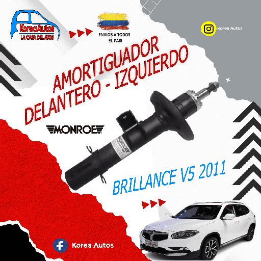 [C5700] AMORTIGUADOR DELANTERO IZQUIERDO BRILANCE -MK MONROE 806061
