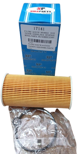 [E1021A] FILTRO ACEITE HYUNDAI TUCSON IX35 DIESEL/SANTA FE/KIA SPORTAGE/SORENTO -MK NIBA PARTSMANDO 26320 -F000