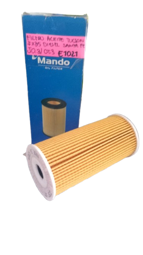[E1021B] FILTRO ACEITE TUCSON IX35 DIESEL SANTA FE MKA MANDO EEOK0003Y