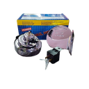 CORNETAS DOBLE TONO JUNIOR 12V 400 Y 500HZ C/RELE (JGO) JN-1402