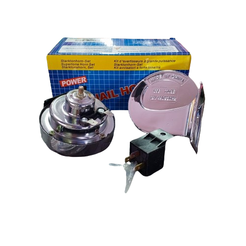 [E2004A] CORNETAS DOBLE TONO JUNIOR 12V 400 Y 500HZ C/RELE (JGO) JN-1402
