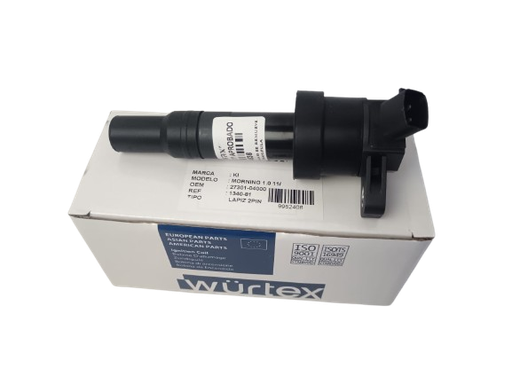 [E2072] BOBINA KIA PICANTO ION 2 PINES 1.0 T LAPIZ MARCA WURTEX M/VIEJO