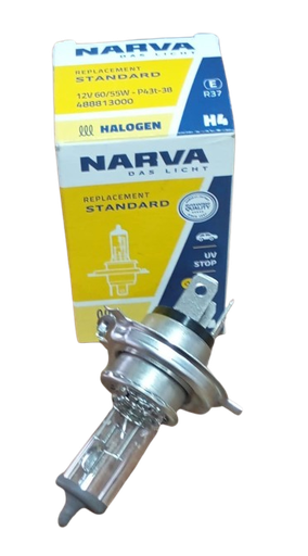 [E3004A] BOMBILLO H4 12V 60/55W (TRICETA) NARVA P43T-38 48881