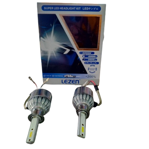 [E5019] BOMBILLO H1 12V 25W 6.000K 3.800L LED (JGO) LEZEN 6010