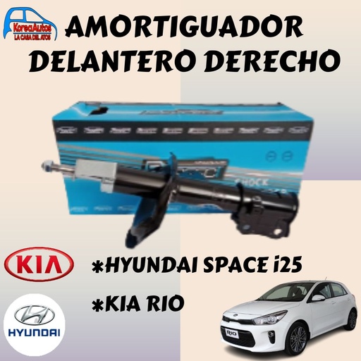 [1155] AMORTIGUADOR DELANTERO HYUNDAI SPACE I25 KIA RIO 06/11 RH - PERFECT 333516