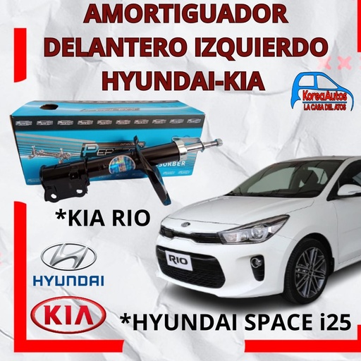 [5128] AMORTIGUADOR DELANTERO HYUNDAI SPACE I25 KIA RIO 06/11 LH - PERFECT 54650-1G200