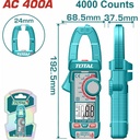 MULTIMETRO DIGITAL DE PINZA 40MV/4V/40V/600V 4A/40A/400A AC/DA TOTAL - TMT762001