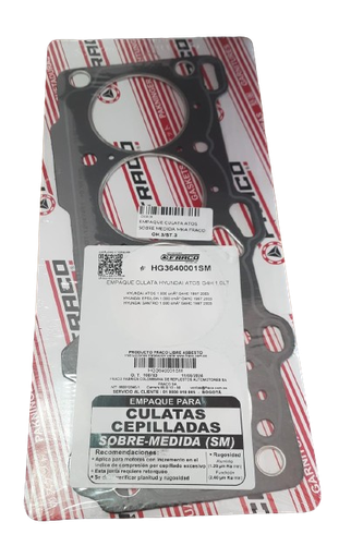 [C5092B] EMPAQUE CULATA ATOS SOBRE MEDIDA MKA FRACO hg3640001sm