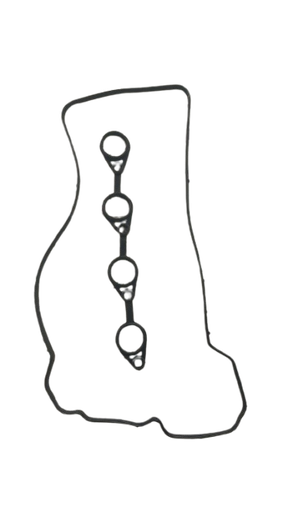 [C5729] EMPAQUE TAPA VALVULA KIA CERATO FORTE /SPICE 1.4/I25/I-30 MK GMSGS 22441-2B002