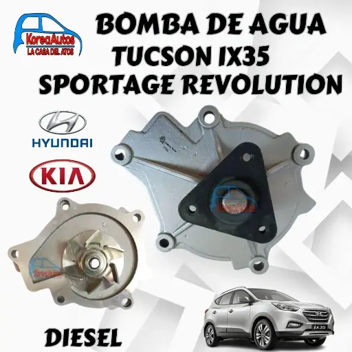 [C6025C] BOMBA AGUA TUCSON IX35 SPORTAGE REVOLUTION DIESEL MKA GLOBAL RAM 25100-2f000