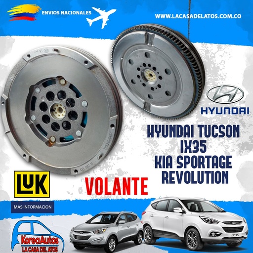[C6223C] VOLANTE TUCSON IX35 KIA SPORTAGE REVOLUTION LUK  415054710 110 DIENTES 23200 2F000