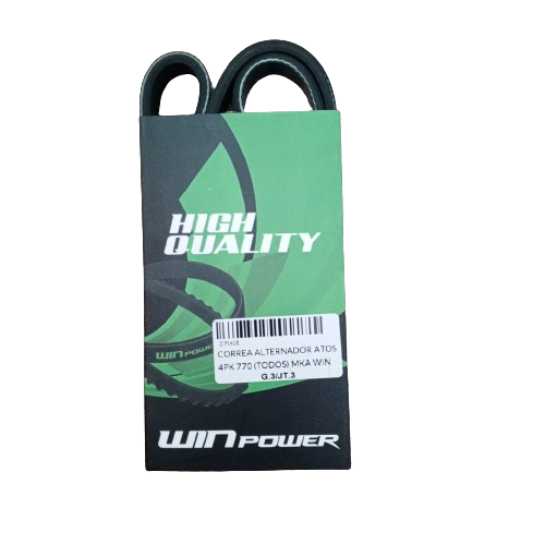 [C7142E] CORREA ALTERNADOR ATOS 4PK 770 (TODOS) MKA WIN POWER 4PK 770