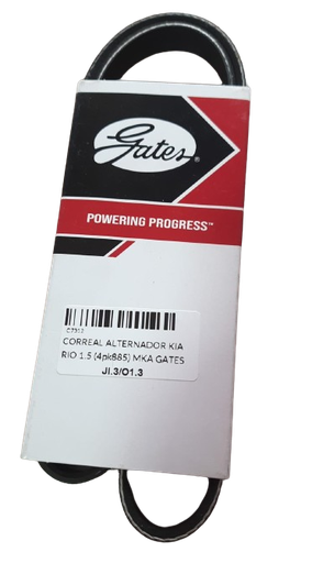 [C7312] CORREAL ALTERNADOR KIA RIO 1.5 (4pk885) MKA GATES