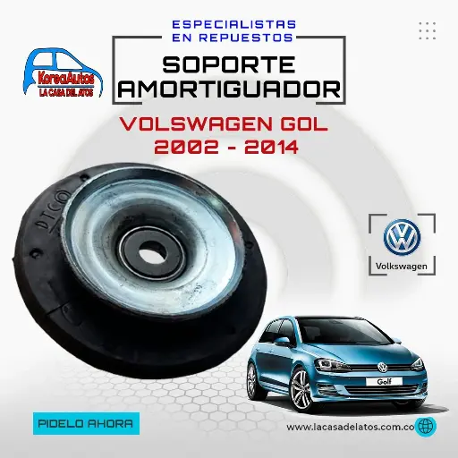 [9026] SOPORTE AMORTIGUADOR VOLKSWAGEN GOL 2002 - 2014 