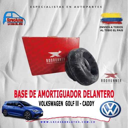 [97021] BASE AMORTIGUADOR DELANTERO (SIN RODAMIENTO) MARCA: RODRUNNER vw4479