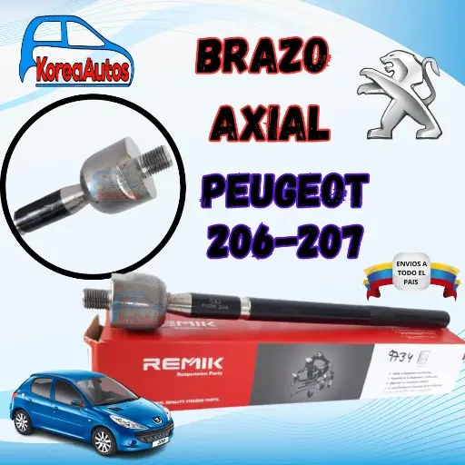 [9734] BRAZO AXIAL PEUGEOT 206/207 P12299