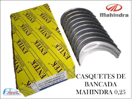 [8092] CASQUETES BANCADA MAHINDRA 0,25 0312BM0322N